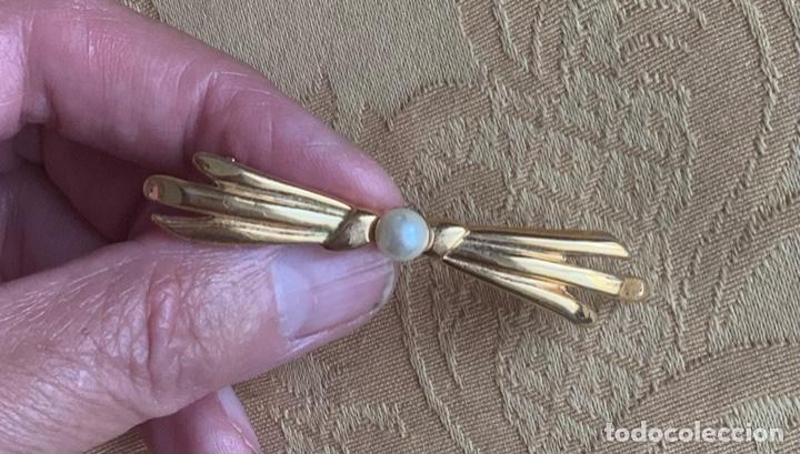 Vintage: BROCHE, ALFILER A&Ntilde;OS 60 CON PERLA - Foto 3