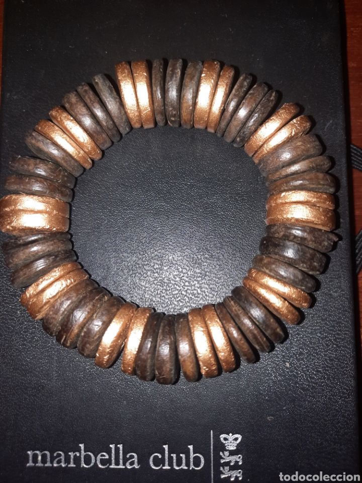 Vintage: PULSERA VINTAGE DE MADERA EL&Aacute;STICA - Foto 1