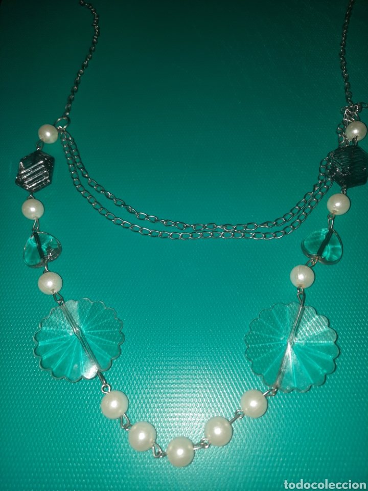 Vintage: COLLAR VINTAGE PLATEADO, PERLAS,.. - Foto 1