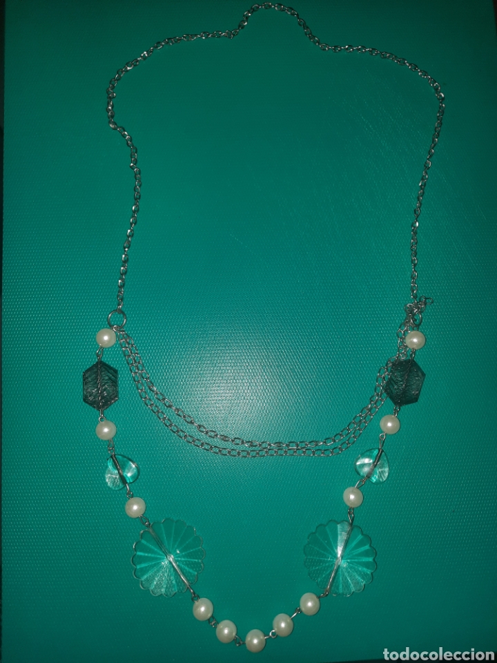 Vintage: COLLAR VINTAGE PLATEADO, PERLAS,.. - Foto 2