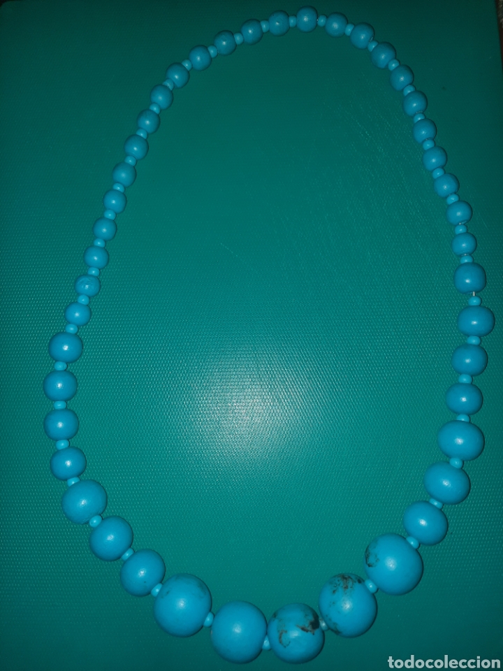 Vintage: COLLAR VINTAGE CON CUENTAS DE MADERA - Foto 2
