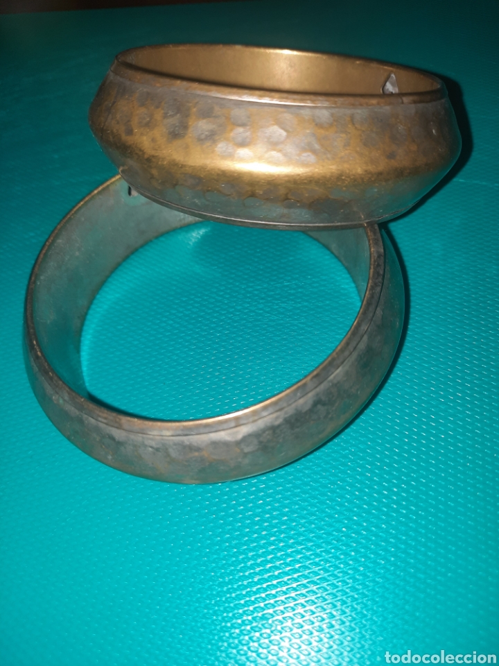 Vintage: LOTE DE 2 PULSERAS DE METAL VINTAGE - Foto 2
