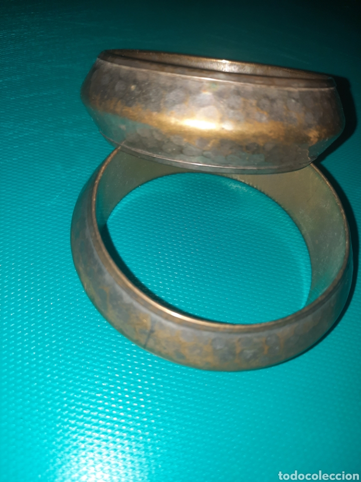 Vintage: LOTE DE 2 PULSERAS DE METAL VINTAGE - Foto 1