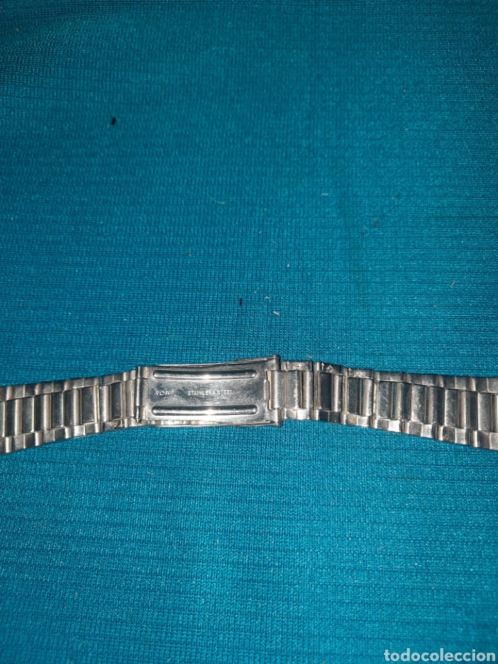 Vintage: CORREA RELOJ ACERO INOXIDABLE CON SEGURO EN EL CIERRE - Foto 2