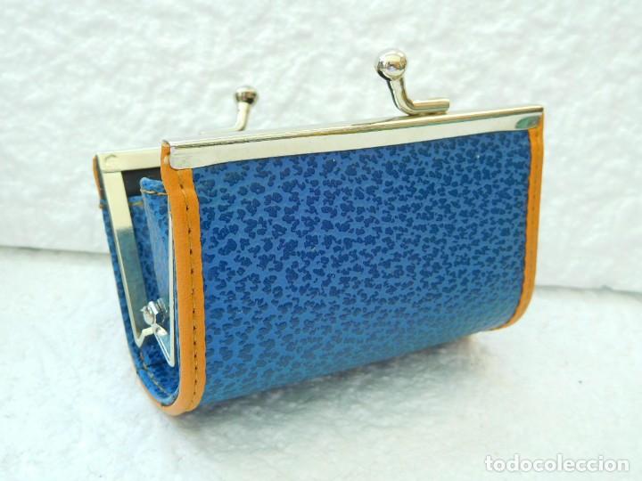 Vintage: MONEDERO AZUL. 9X7 - Foto 1