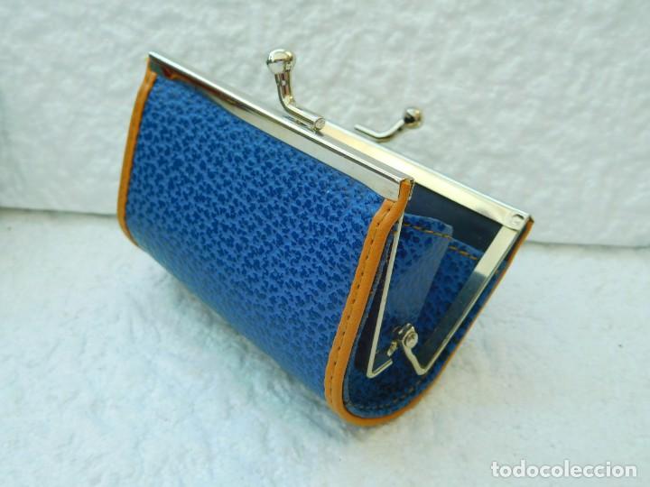 Vintage: MONEDERO AZUL. 9X7 - Foto 2