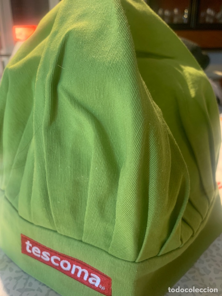 Vintage: Gorro de cocina de tela verde Tescoma - Foto 2