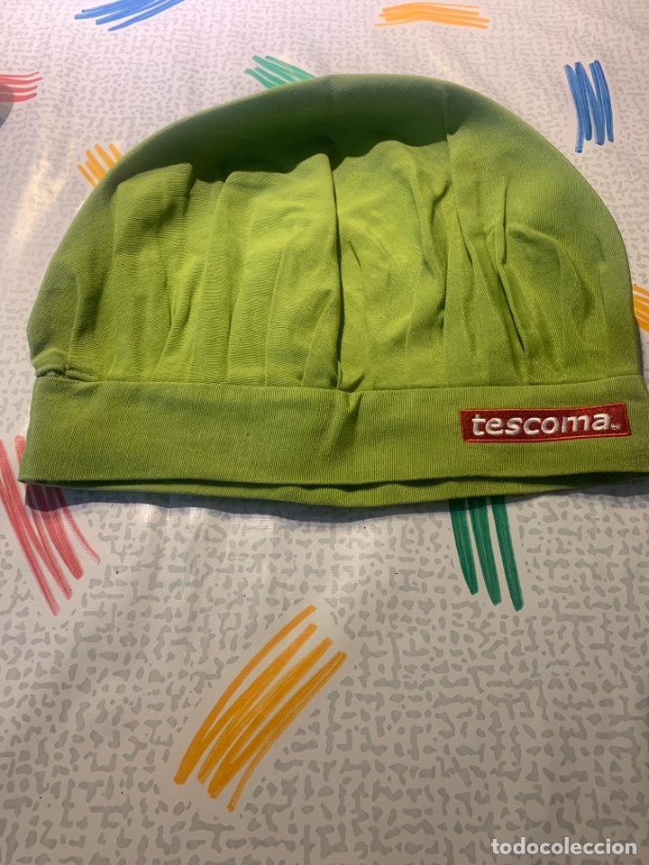 Vintage: Gorro de cocina de tela verde Tescoma - Foto 1