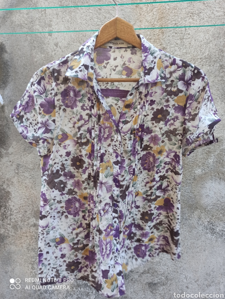 Vintage: Blusa de algod&oacute;n y seda - Foto 7