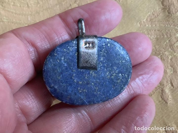 Vintage: COLGANTE LAPISLAZULI Y PLATA CONTRASTADA - Foto 4