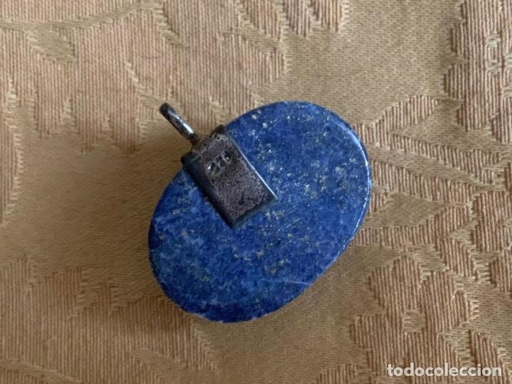 Vintage: COLGANTE LAPISLAZULI Y PLATA CONTRASTADA - Foto 5