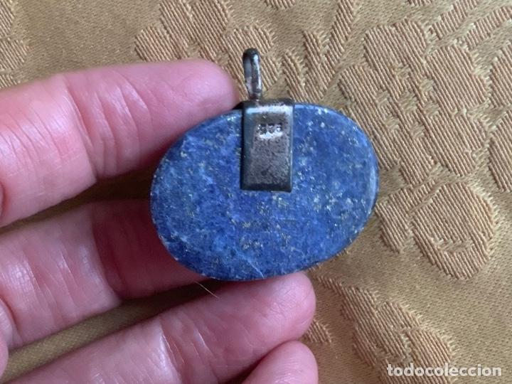 Vintage: COLGANTE LAPISLAZULI Y PLATA CONTRASTADA - Foto 6