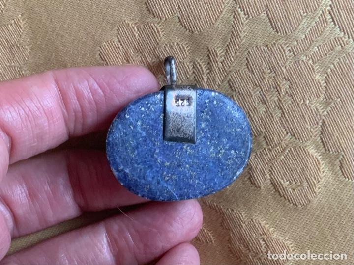 Vintage: COLGANTE LAPISLAZULI Y PLATA CONTRASTADA - Foto 7