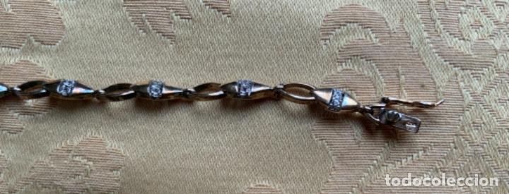 Vintage: PULSERA PLATA CONTRASTADA 925 SOBREDORADA - Foto 2