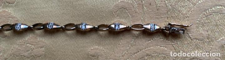 Vintage: PULSERA PLATA CONTRASTADA 925 SOBREDORADA - Foto 10