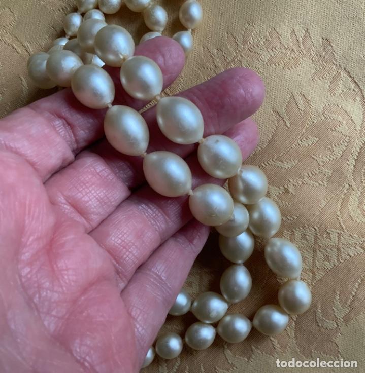Vintage: COLLAR DOS VUELTAS DE PERLAS, A&Ntilde;OS 60 - Foto 2
