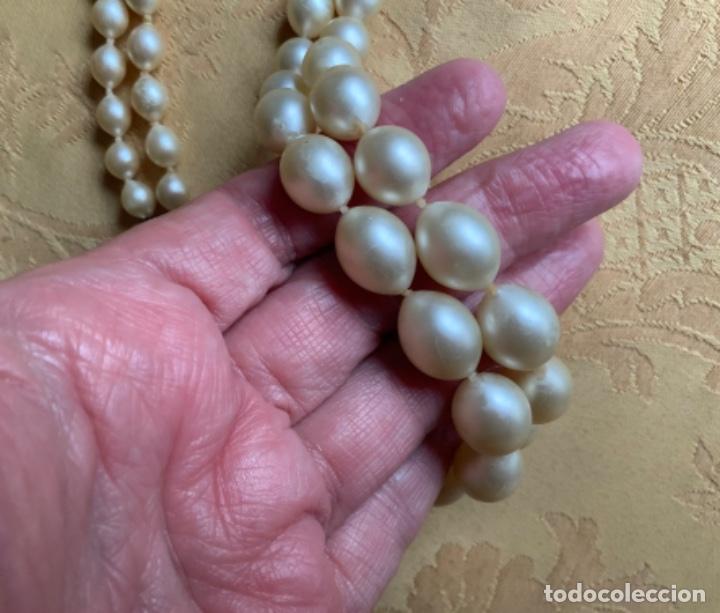 Vintage: COLLAR DOS VUELTAS DE PERLAS, A&Ntilde;OS 60 - Foto 5