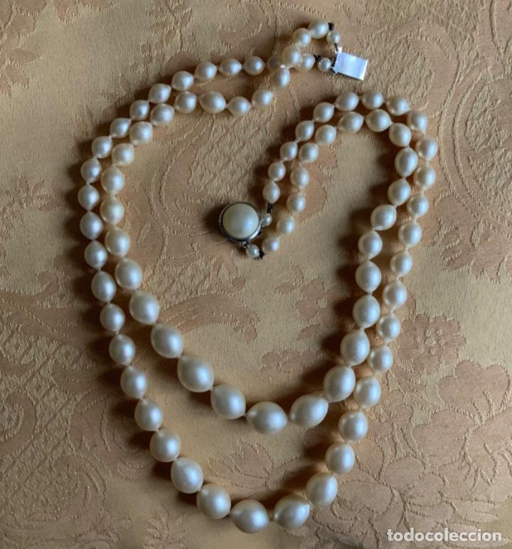 Vintage: COLLAR DOS VUELTAS DE PERLAS, A&Ntilde;OS 60 - Foto 6