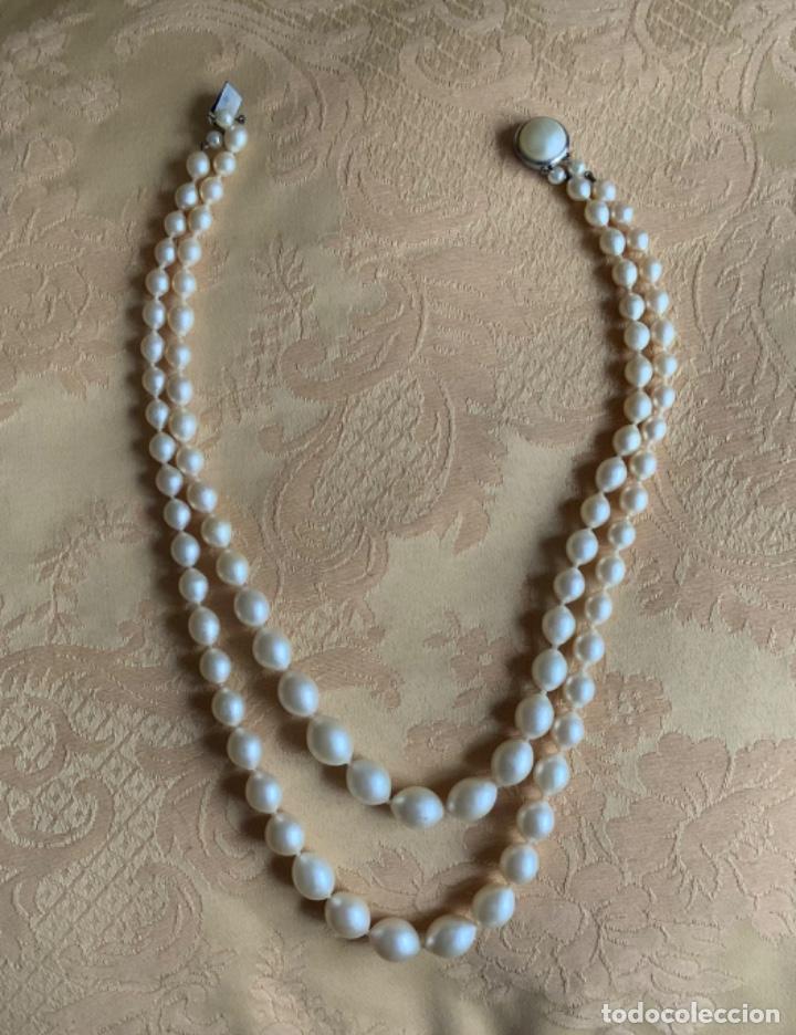 Vintage: COLLAR DOS VUELTAS DE PERLAS, A&Ntilde;OS 60 - Foto 11