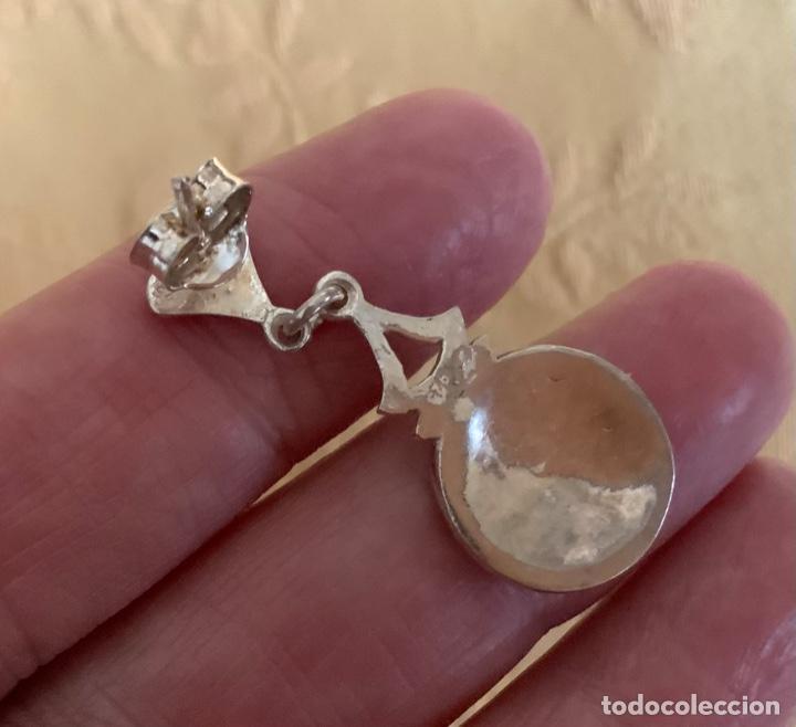 Vintage: PENDIENTES PLATA LEY 925 Y ESMALTE - Foto 11