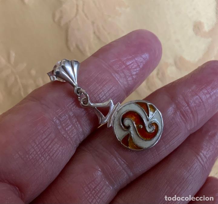 Vintage: PENDIENTES PLATA LEY 925 Y ESMALTE - Foto 12