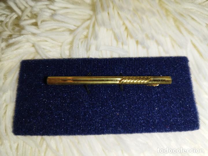 Vintage: Alfiler corbata caballero dorado - Foto 1
