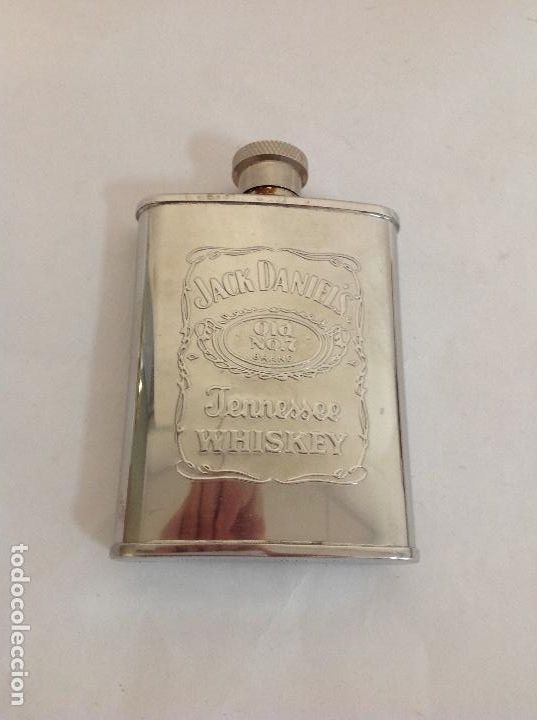 Vintage: Petaca de acero Jack Daniel,s - Foto 1