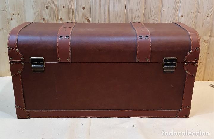 Vintage: BAUL DE CUERO - Foto 2