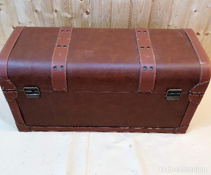Vintage: BAUL DE CUERO - Foto 3