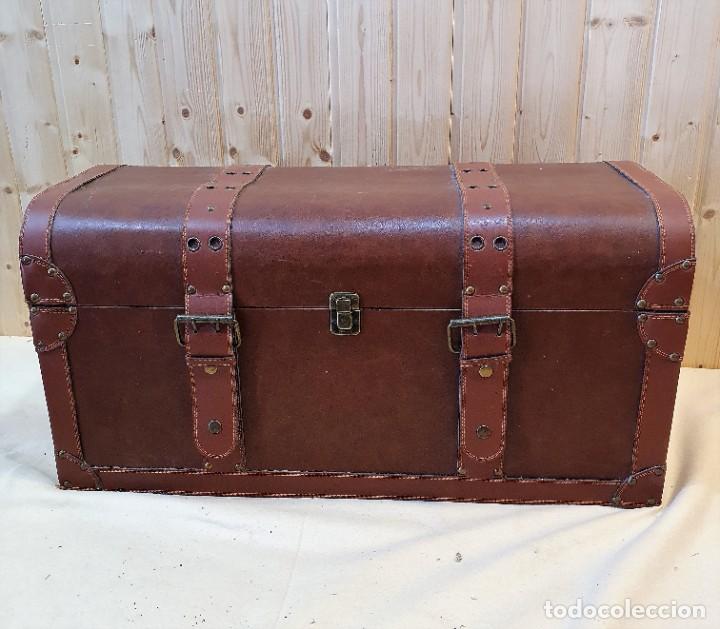 Vintage: BAUL DE CUERO - Foto 5