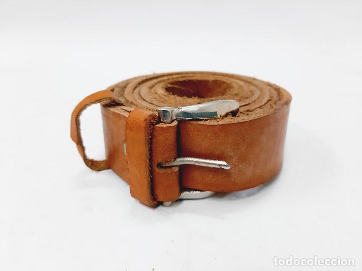 Vintage: Cintur&oacute;n Vintage 80s Piel Marr&oacute;n - Foto 6