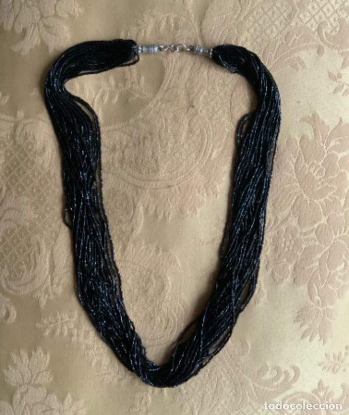 Vintage: COLLAR DE ABALORIOS DE CRISTAL Y PLATA DE LEY CONTRASTADA - Foto 6