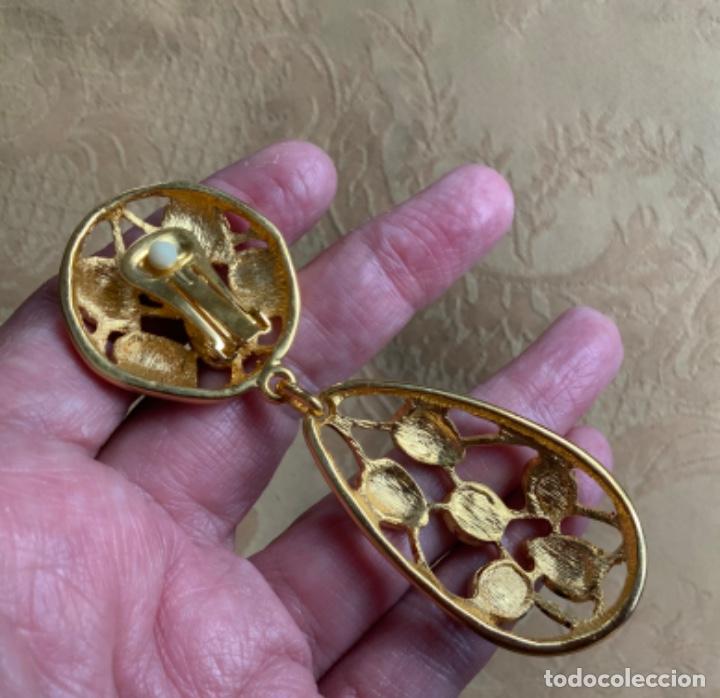 Vintage: PENDIENTES VINTAGE ESMALTADOS MARCA LERITZ - Foto 8
