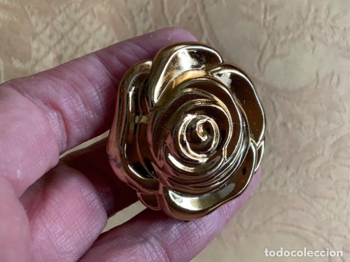Vintage: PENDIENTES VINTAGE DE PASTA, FLOR DORADA - Foto 6