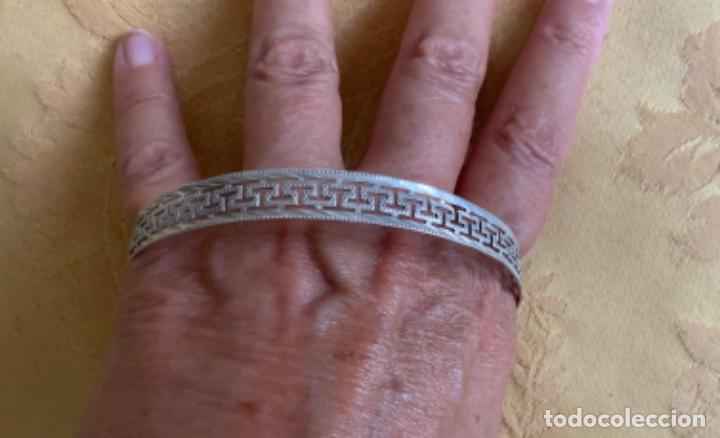 Vintage: ANTIGUA PULSERA DE PLATA CALADA - Foto 5