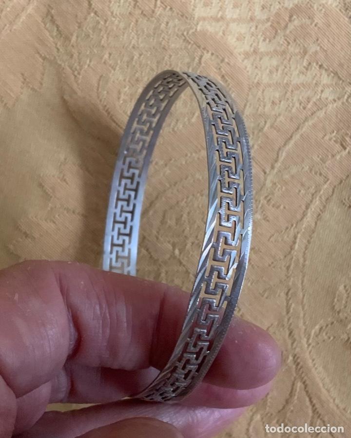Vintage: ANTIGUA PULSERA DE PLATA CALADA - Foto 7