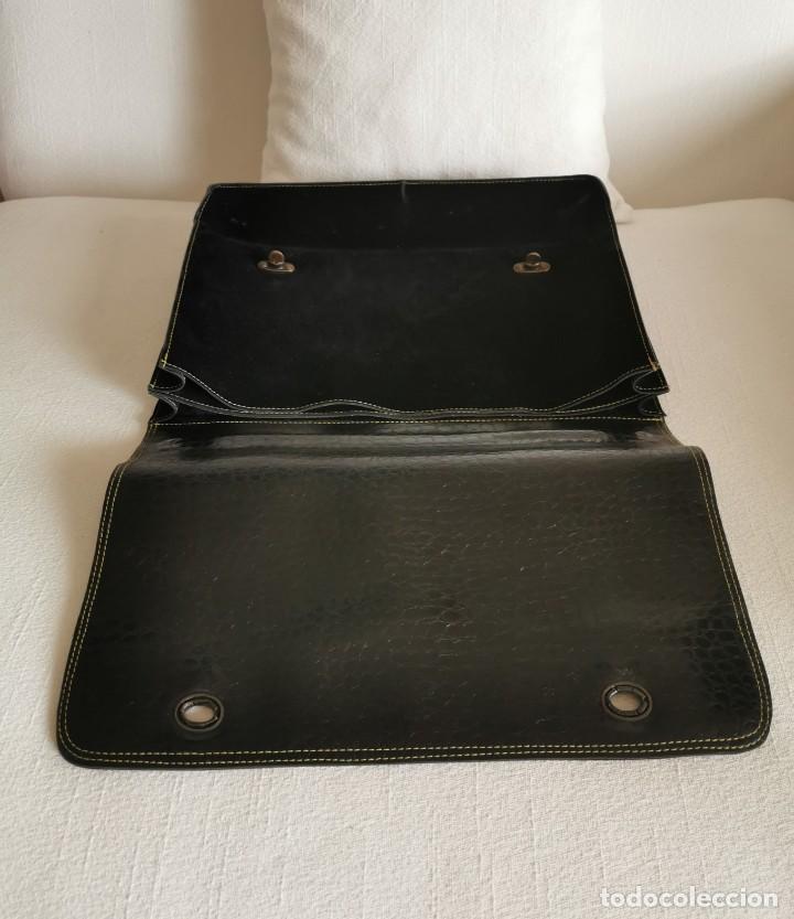 Vintage: CARTERA PORTAFOLIOS DE ANTE NEGRA - Foto 3