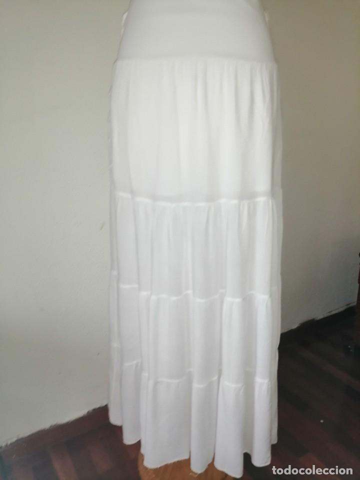 Vintage: Falda blanca de algod&oacute;n - Foto 5