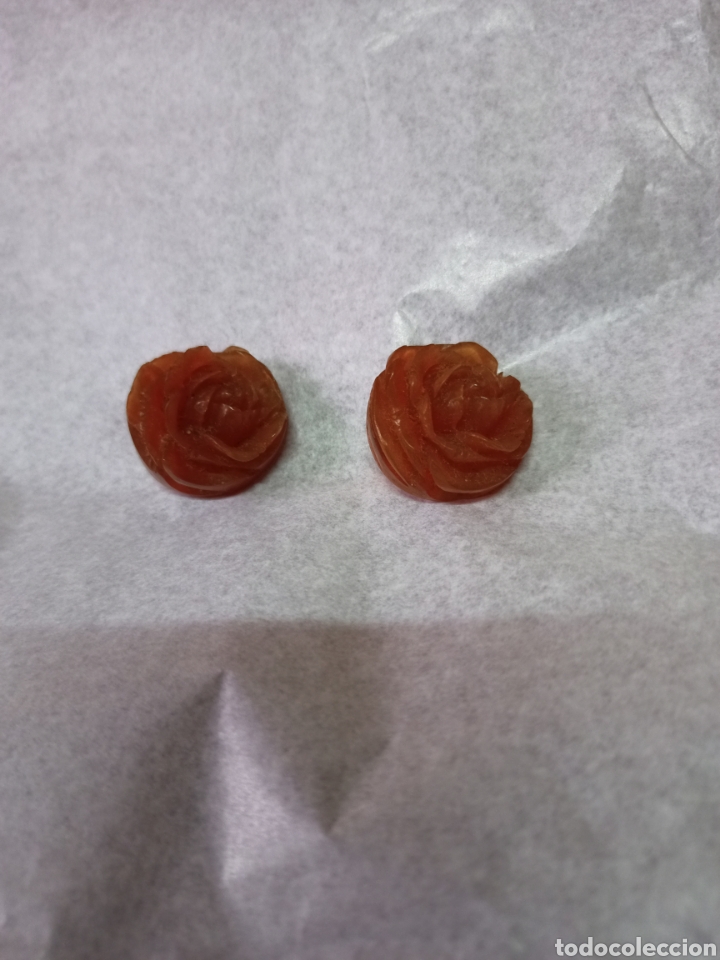 Vintage: Antiguos pendientes de pasta. - Foto 1