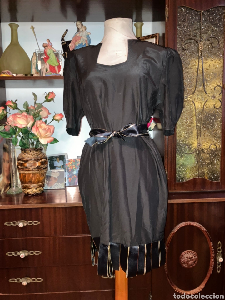 Vintage: Vestido Negro Vintage - Foto 1