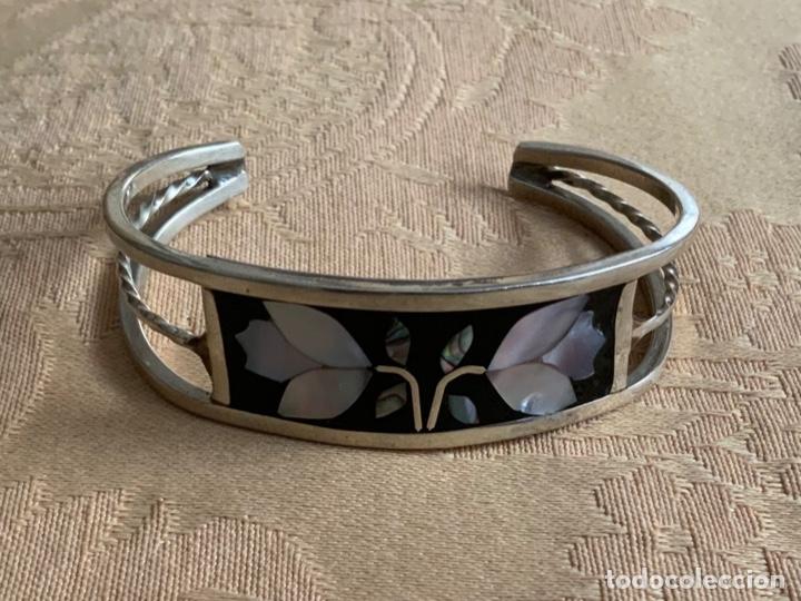 Vintage: PULSERA DE ALPACA CON N&Aacute;CAR, MEXICO - Foto 4