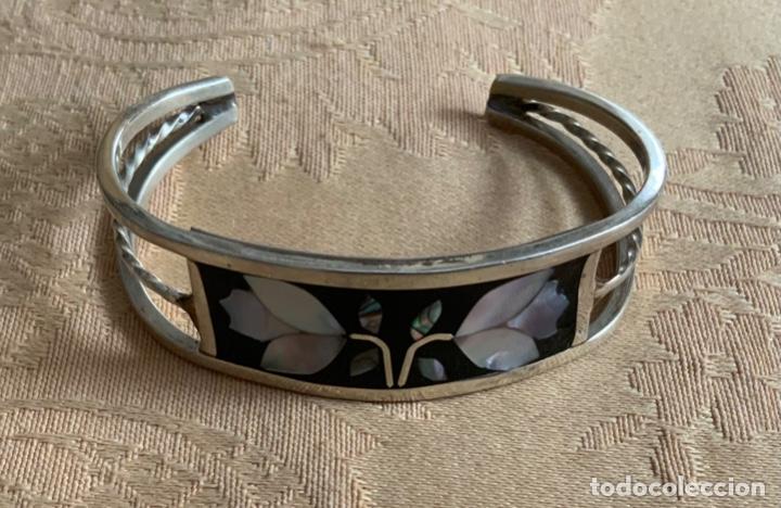Vintage: PULSERA DE ALPACA CON N&Aacute;CAR, MEXICO - Foto 6