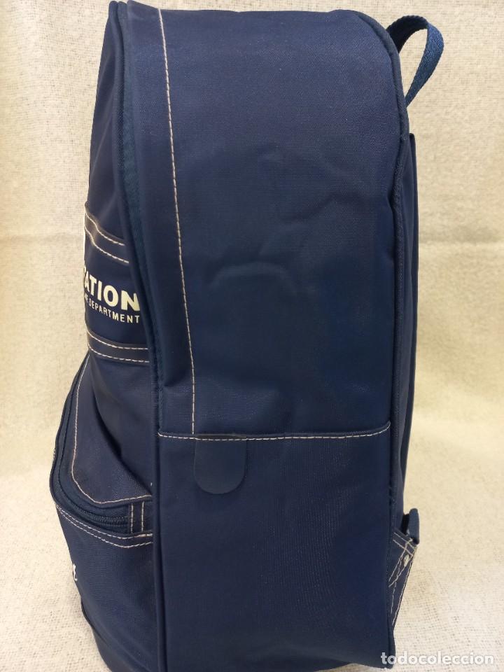 Vintage: MOCHILA &uml;PRATTS &uml; azul redondeada - Foto 2