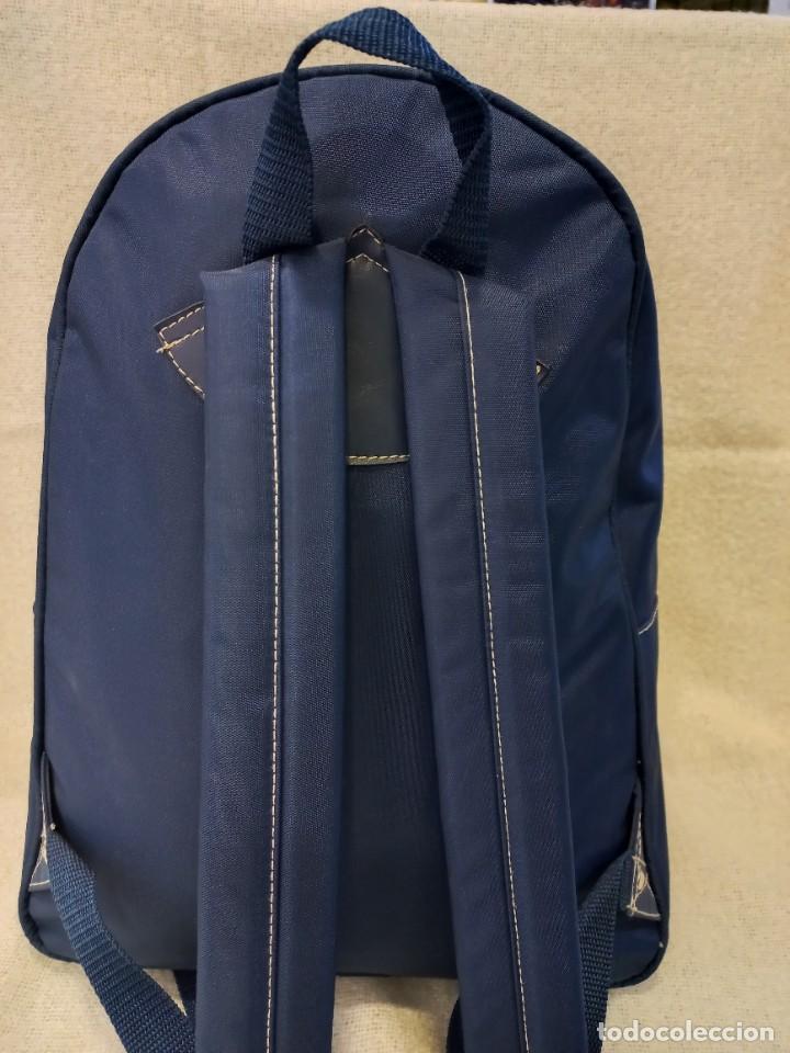 Vintage: MOCHILA &uml;PRATTS &uml; azul redondeada - Foto 3