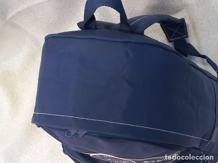 Vintage: MOCHILA &uml;PRATTS &uml; azul redondeada - Foto 4