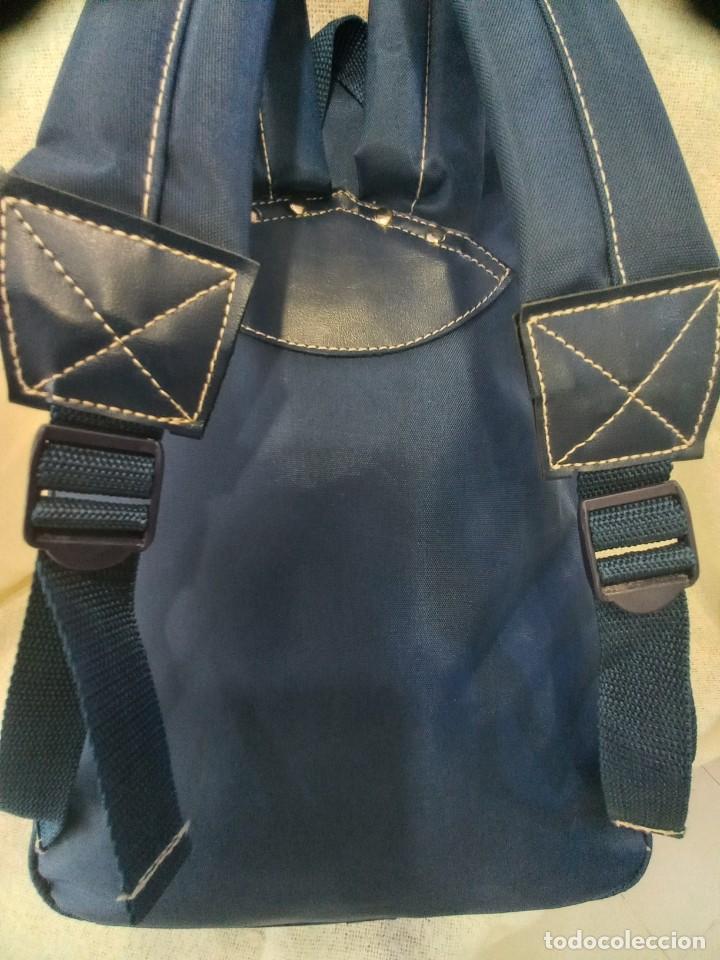Vintage: MOCHILA &uml;PRATTS &uml; azul redondeada - Foto 7
