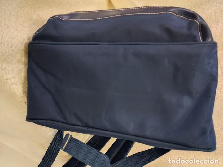 Vintage: MOCHILA &uml;PRATTS &uml; azul redondeada - Foto 8