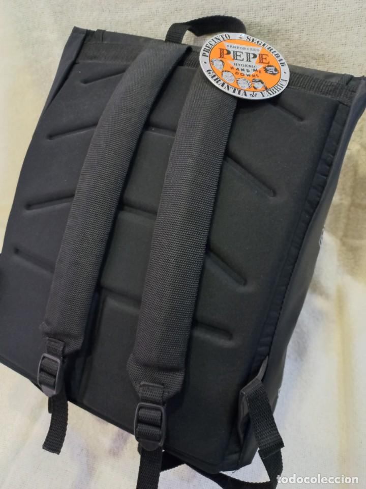 Vintage: MOCHILA &uml;PEPE&uml; negro-naranja - Foto 3