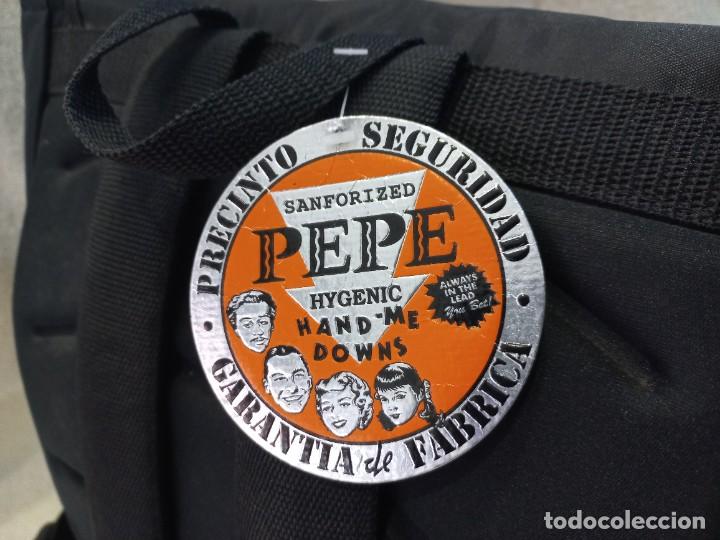 Vintage: MOCHILA &uml;PEPE&uml; negro-naranja - Foto 6