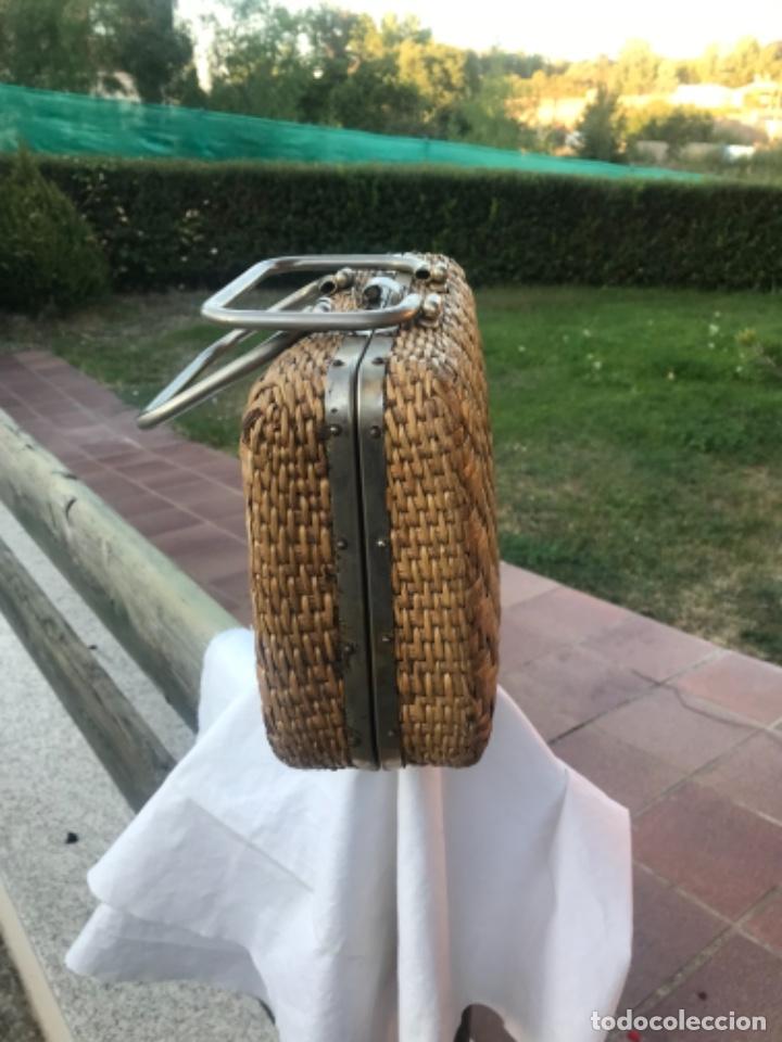 Vintage: Bolso, mujer, bambu, 1960 - Foto 2